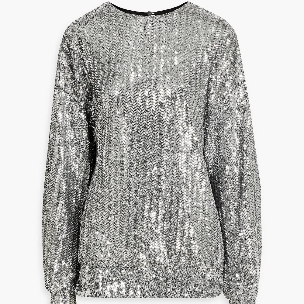 Isabel Marant Olivia Sequined Tulle Top